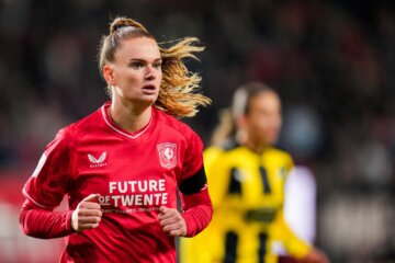 Liz Rijsbergen in actie namens FC Twente