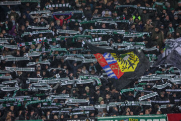 FC Groningen-supporters in de Euroborg