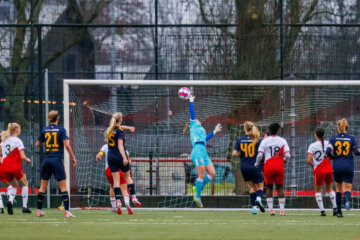 Kiki Vissers, hier in actie namens Jong FC Twente