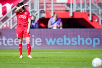 Teleurstelling bij Caitlin Dijkstra (FC Twente)