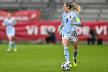 Tessa Wullaert in actie namens België