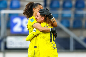 Jacintha Weimar en Ricci Geenen bij Feyenoord