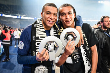 Kylian en Ethan Mbappé