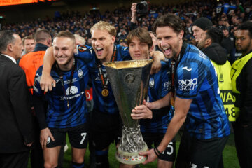 Teun Koopmeiners, Mitchell Bakker, Marten de Roon en Hans Hateboer