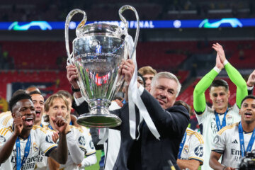 Carlo Ancelotti met de Champions League