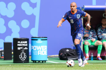 Donyell Malen in actie namens Oranje