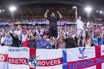 Engelse fans juichen