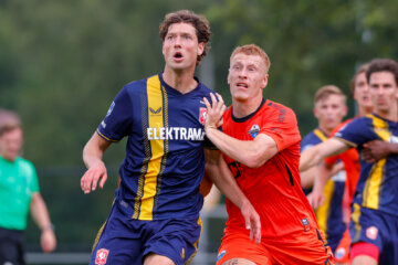 Sam Lammers bij zijn officieuze debuut bij FC Twente