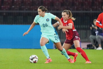 Daniela Galic bij haar debuut voor Australië