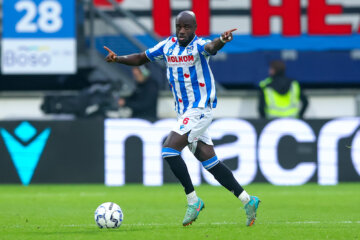 Amara Condé aan de bal