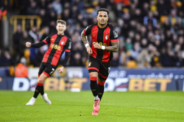 Justin Kluivert voor AFC Bournemouth