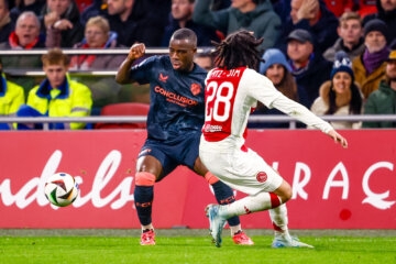 Yoann Cathline tegen Ajax