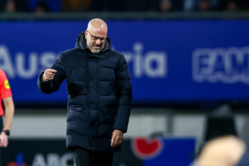 Peter Bosz is niet tevreden