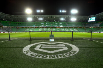De Euroborg voorafgaand aan FC Groningen - SC Heerenveen