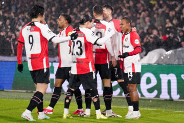 Feyenoord viert doelpunt