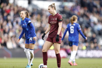 Vivianne Miedema (Manchester City) baalt in de bekerfinale