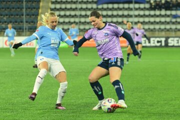Eshly Bakker in actie namens Linköping FC