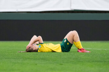 Femke Prins (Fortuna Sittard) baalt