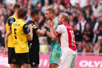 Roy Kortsmit protesteert