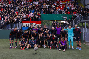 FC Utrecht-selectie poseert voor het uitvak