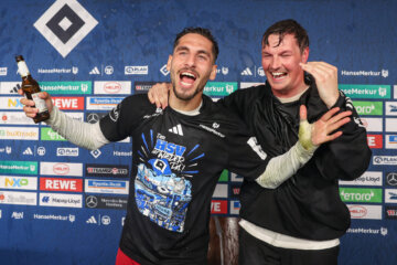 Ludovit Reis viert feest bij HSV