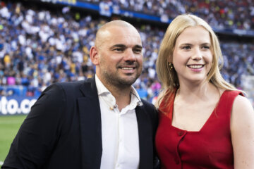 Wesley Sneijder met Noa Vahle