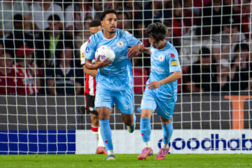 Sayf Ltaif na zijn doelpunt tegen PSV
