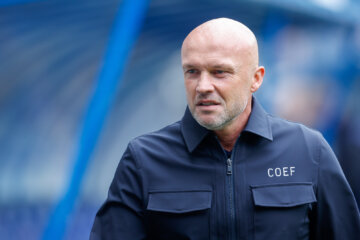 Dick Schreuder in het Abe Lenstra Stadion