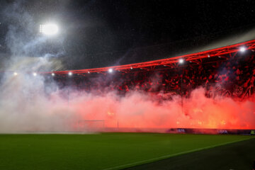 Vuurwerk bij Feyenoord