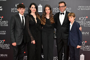 Alessandro Del Piero en links zijn dochter Dorotea Del Piero