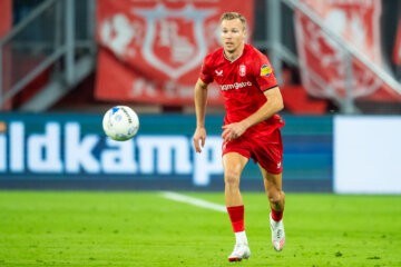 Arno Verschueren in actie tegen Fortuna Sittard
