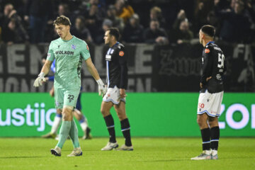 Bernt Klaverboer tijdens het duel met PEC Zwolle