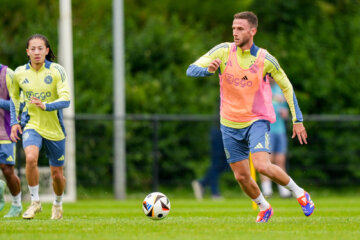 Branco van den Boomen op de training van Ajax