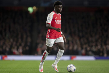 Bukayo Saka in de Champions League