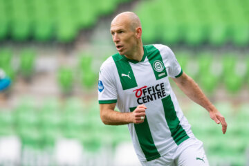 Arjen Robben in het shirt van FC Groningen