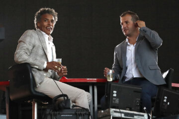Pierre van Hooijdonk en Rafael van der Vaart