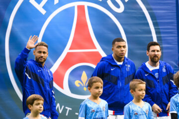 Neymar, Kylian Mbappé en Lionel Messi bij Paris Saint-Germain