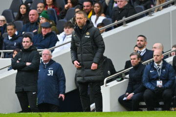 Graham Potter als trainer van Chelsea