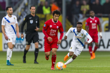 Yassin Ayoub in de play-offs tegen Vitesse