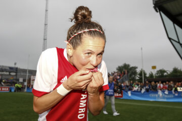 Merel van Dongen in haar tijd bij Ajax