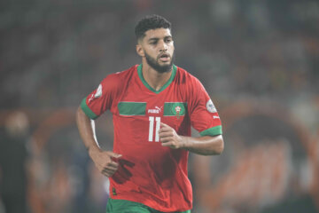 Ismael Saibari namens de nationale ploeg van Marokko