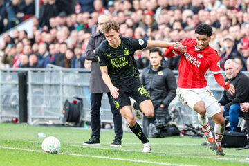 Mats Wieffer tegen PSV