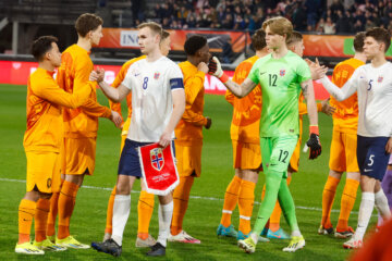 Sivert Mannsverk als captain van Jong Noorwegen