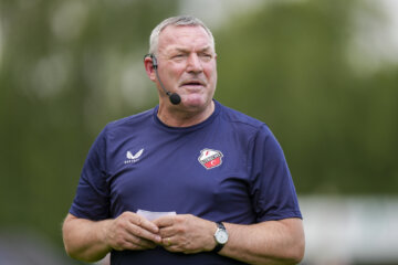 Ron Jans op de training