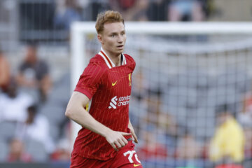 Sepp van den Berg met Liverpool FC in de Verenigde Staten