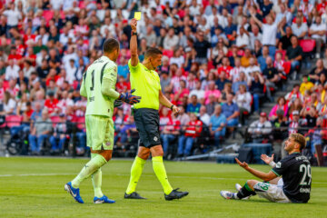 Jeroen Manschot tijdens de Johan Cruijff Schaal
