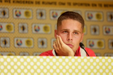 Joey Veerman na de wedstrijd om de Johan Cruijff Schaal