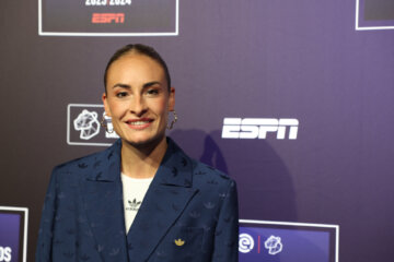 Tessa Wullaert bij de Eredivisie Awards