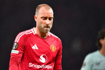 Christian Eriksen baalt