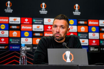 Francesco Farioli na het duel tegen Slavia Praag